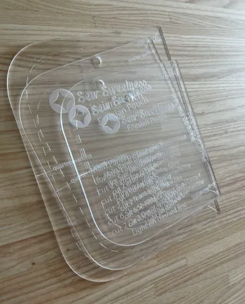 Acrylic Template – Andalusian Pouch (Minikins 3) - Image 3